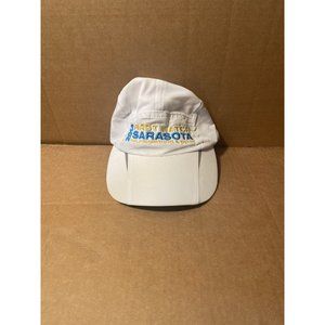 2014 Sarasota Florida Half Marathon White Embroidered Baseball Cap Hat One Size